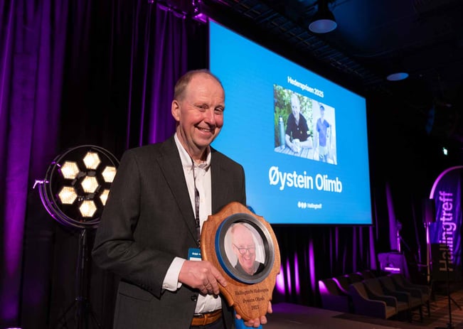 Hallingtreffs hederspris 2025: Øystein Olimb.