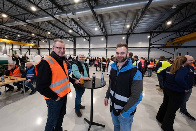 F.v. Trond Bråten, Kim André Husnes og Christoffer Henriksen. Alle fra Aktiv Rørteknikk AS.