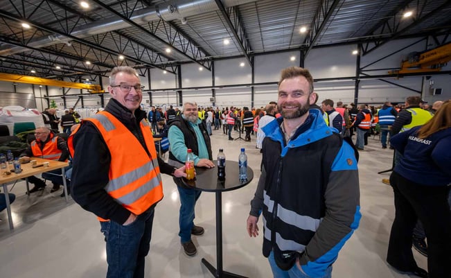 F.v. Trond Bråten, Kim André Husnes og Christoffer Henriksen. Alle fra Aktiv Rørteknikk AS.