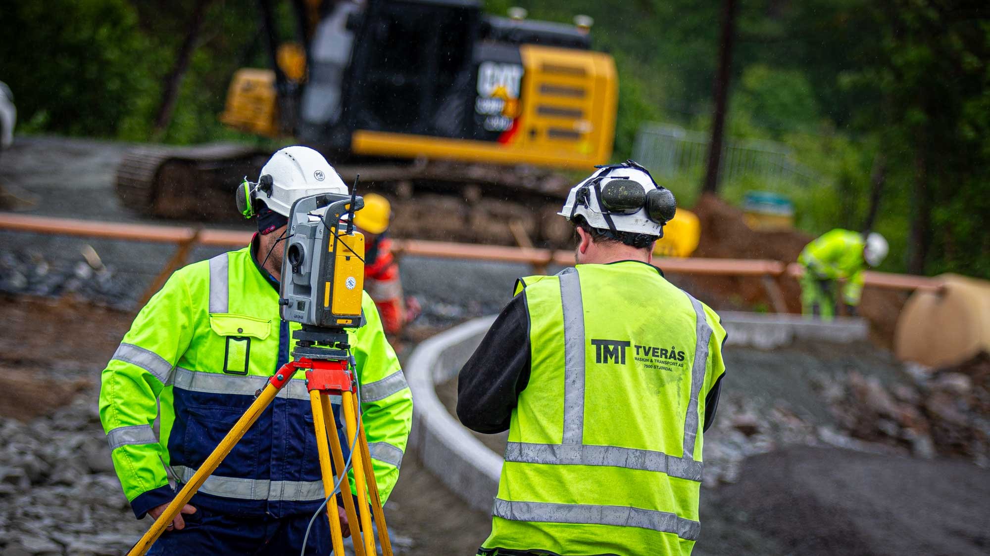 Entreprenør på prosjekt VA (Foto: Jørn Søderholm)