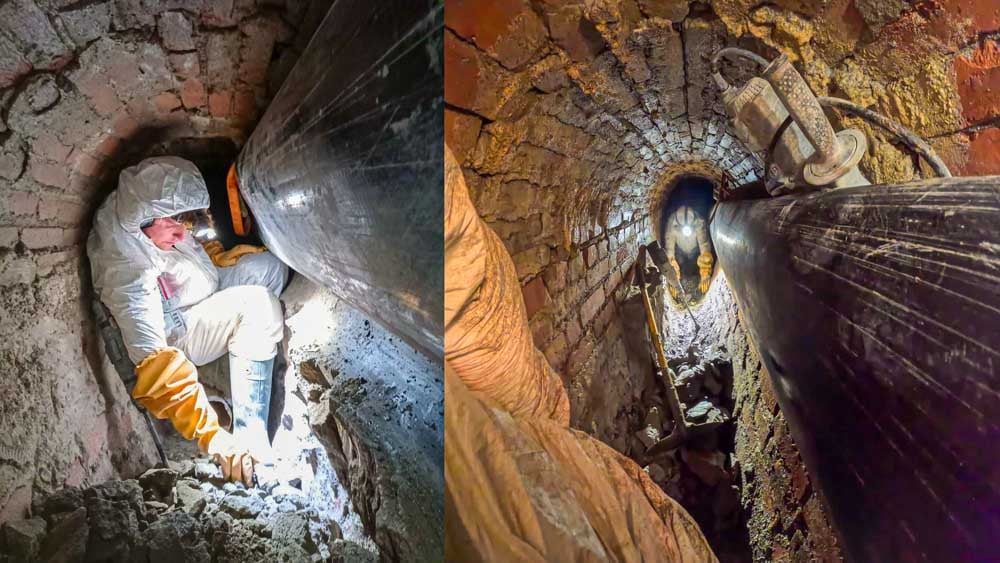 Rydding i kulvert. Rørbloggen: Den utrolige kulverten