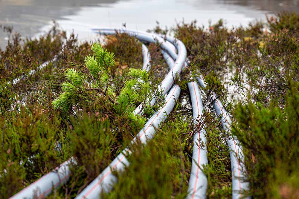 SESU-cable trekkerør i våtmark og følsomt terreng