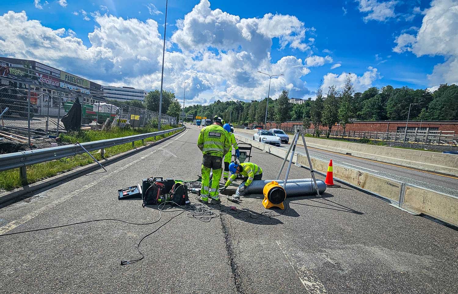 Avløpsprosjektet Vårveien krysset E6 ved Ryenkrysset