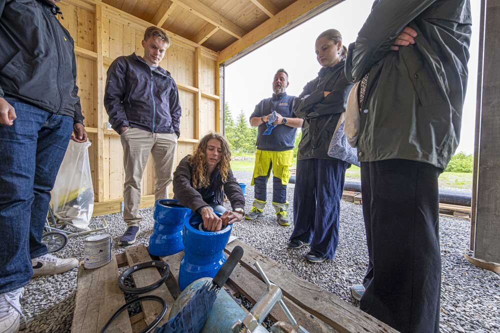 Vannfagstudenter fra flere læresteder deltok på den første VAnnfestivalen. 