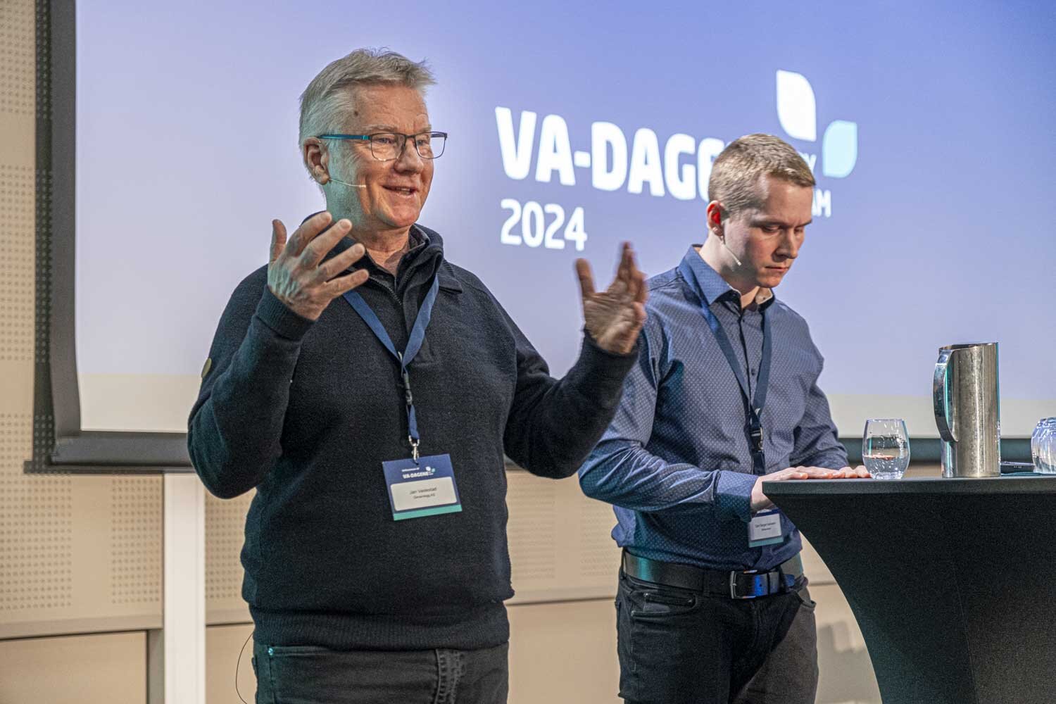 an Vaslestad og Dan Sukuvara på VA-dagene 2024. (Foto: Jørn Søderholm) 