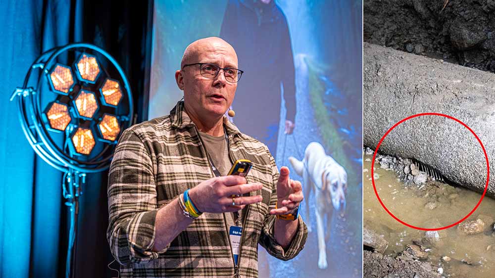 700 vannledning sprakk – men bruddet var ikke det største problemet